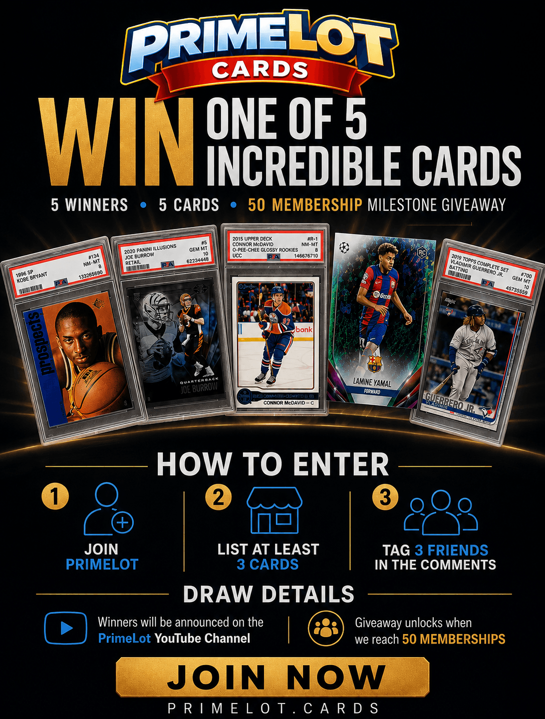 Win 1 of These 5 Cards!